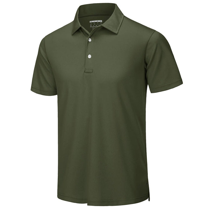 TACVASEN Men's Golf Tennis Quick Dry 3 Buttons Polo Shirt - Men's Polo Shirts