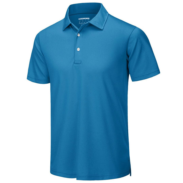 TACVASEN Men's Golf Tennis Quick Dry 3 Buttons Polo Shirt - Men's Polo Shirts