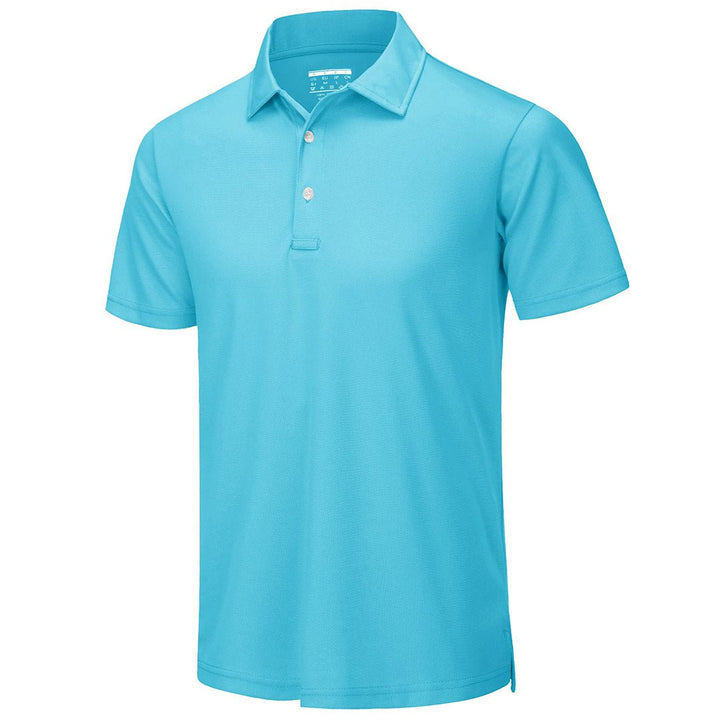 TACVASEN Men's Golf Tennis Quick Dry 3 Buttons Polo Shirt - Men's Polo Shirts