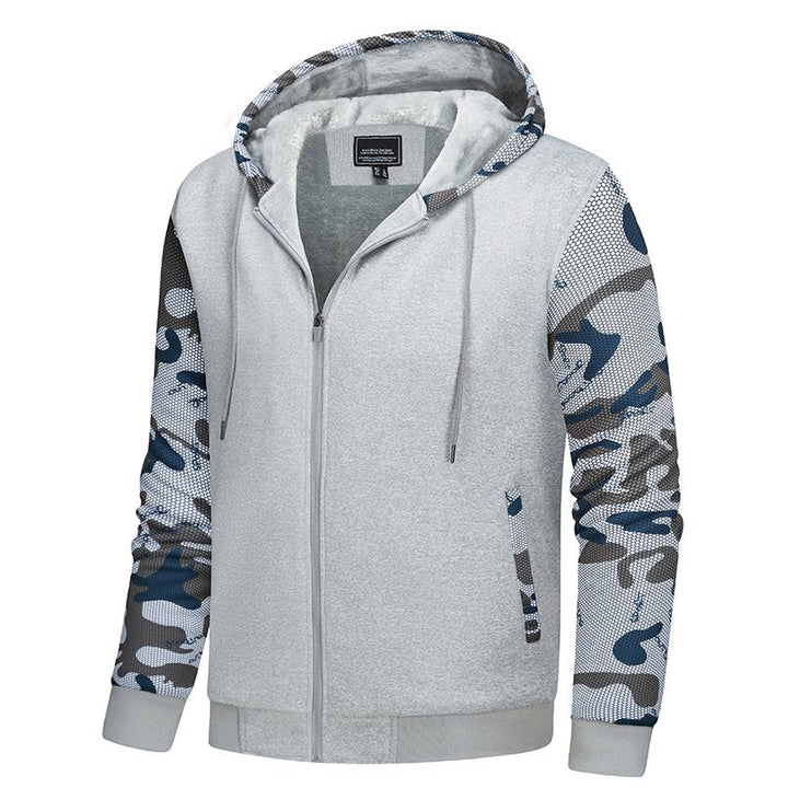 TACVASEN Men's Hooded Sherpa Lined Full-Zip Sweatshirts - Men's Flash Sale