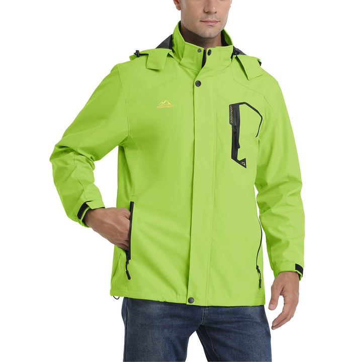 TACVASEN Men's Lightweight Waterproof Hooded Outdoor Hiking Jacket -  TACVASEN