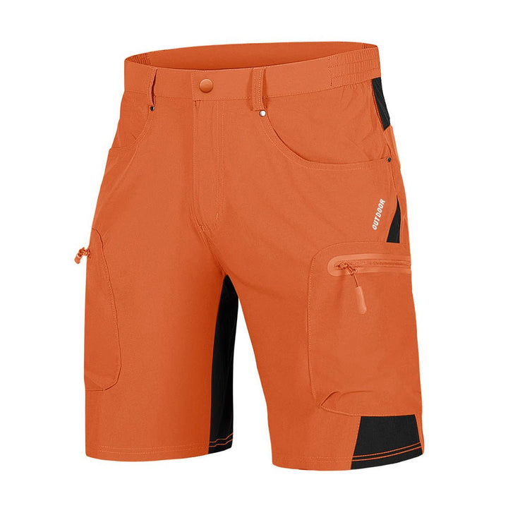 TACVASEN Men's Quick-Dry Outdoor Cargo Short, Orange / 40