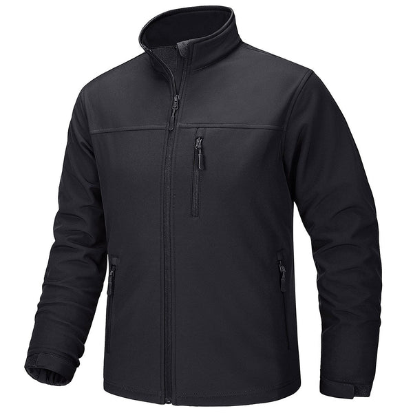 TACVASEN Men's Softshell Fleece Lined Water Resistant Outdoor Tactical Jackets - Men's Jackets
