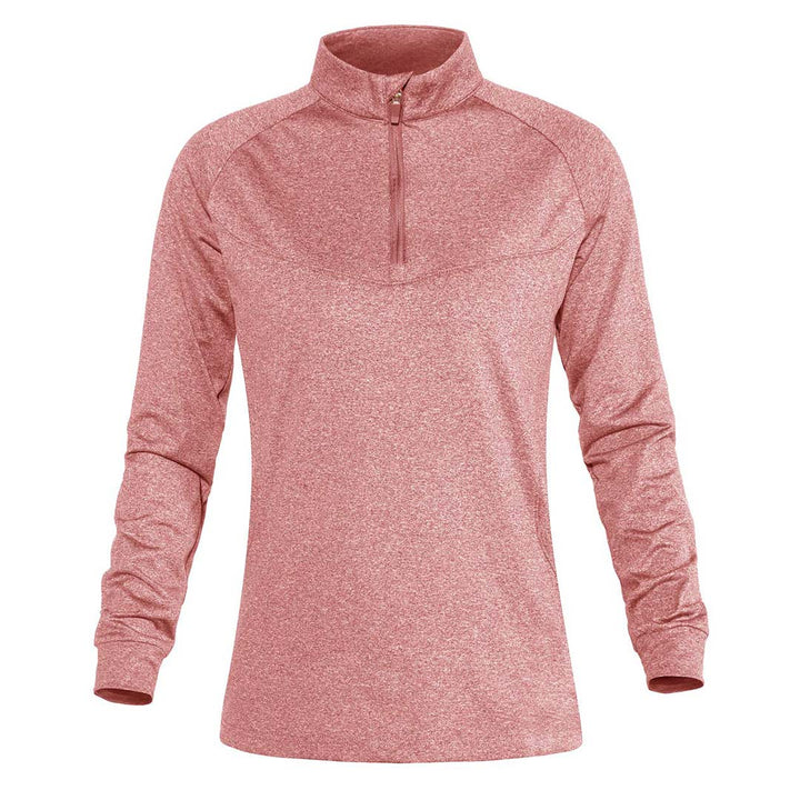 Women's 1/4 Zip Pullover Fleece Sports Sweatshirt - Women's Shirts