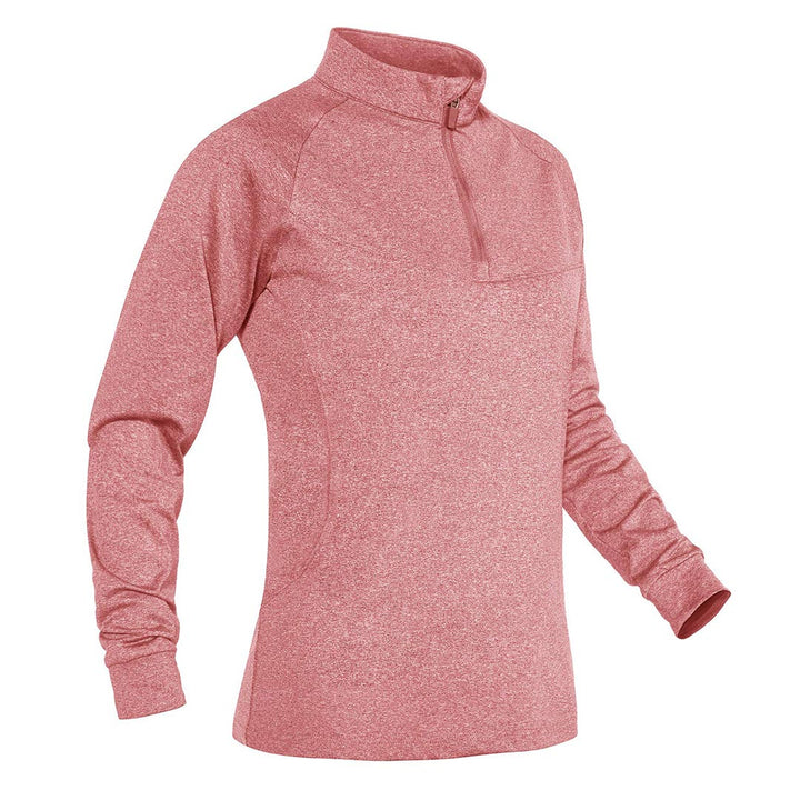 Women's 1/4 Zip Pullover Fleece Sports Sweatshirt - Women's Shirts