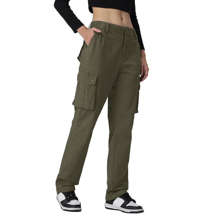 Women's 6 Multiple Pockets Cargo Pants - Women's Pants