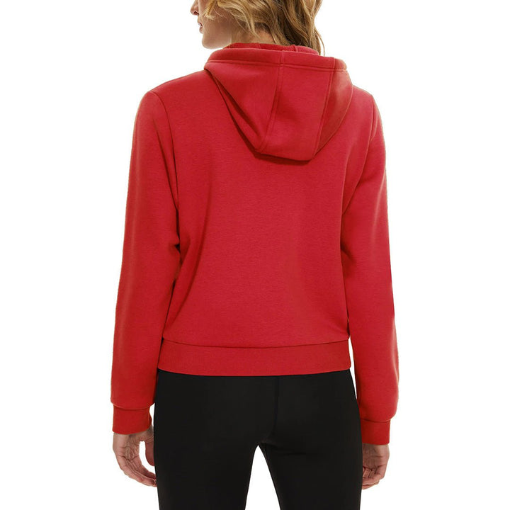 Women's Fleece Lined Full Zip Crop Tops Hoodies - Women's Jackets