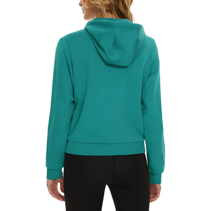 Women's Fleece Lined Full Zip Crop Tops Hoodies - Women's Jackets