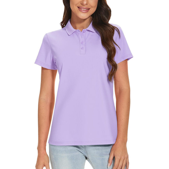 Women's Golf Tennis 4-Button Lightweight Quick-Dry Polo Shirts - Women's Shirts