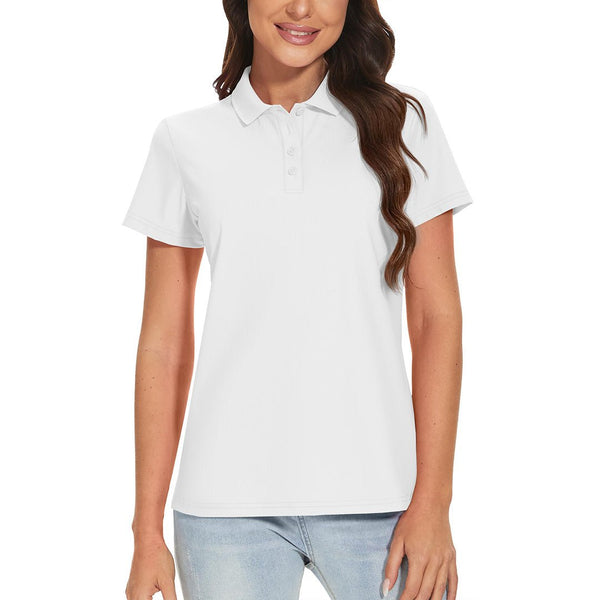 Women's Golf Tennis 4-Button Lightweight Quick-Dry Polo Shirts - Women's Shirts