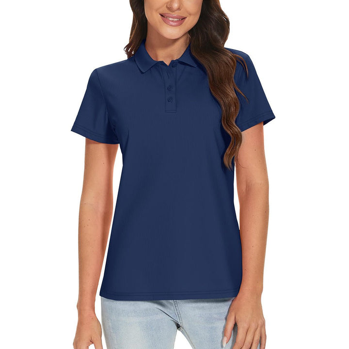 Women's Golf Tennis 4-Button Lightweight Quick-Dry Polo Shirts - Women's Shirts