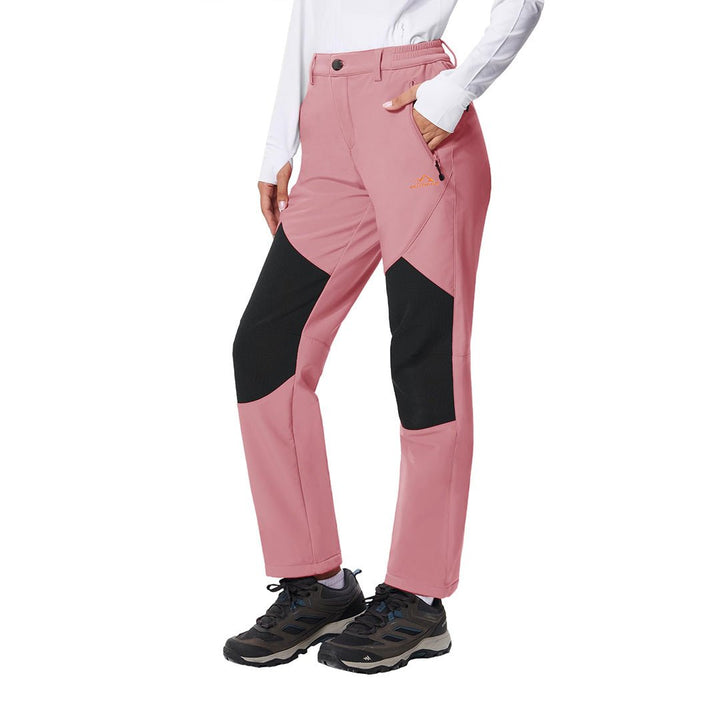 Women's Outdoor Windproof Fleece Lined Hiking Softshell Pants - Women's Pants