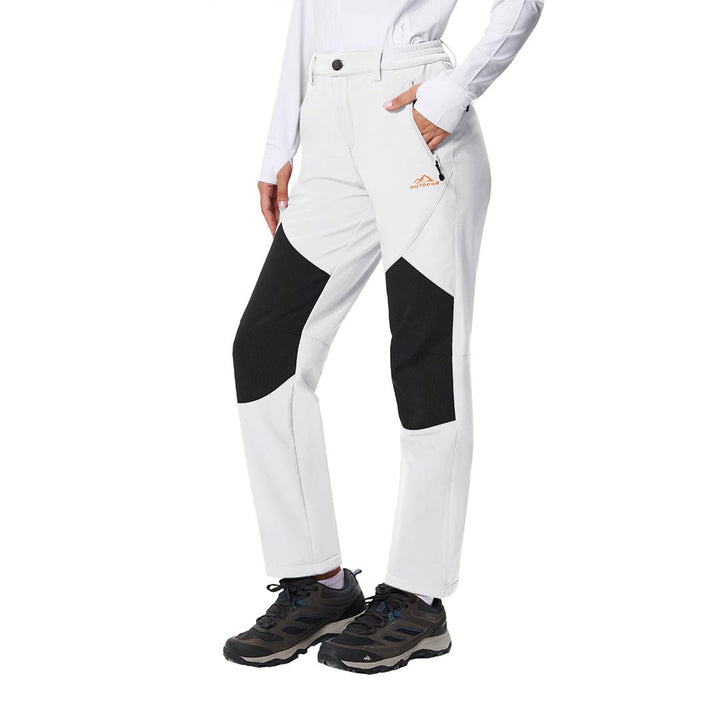 Women's Outdoor Windproof Fleece Lined Hiking Softshell Pants - Women's Pants