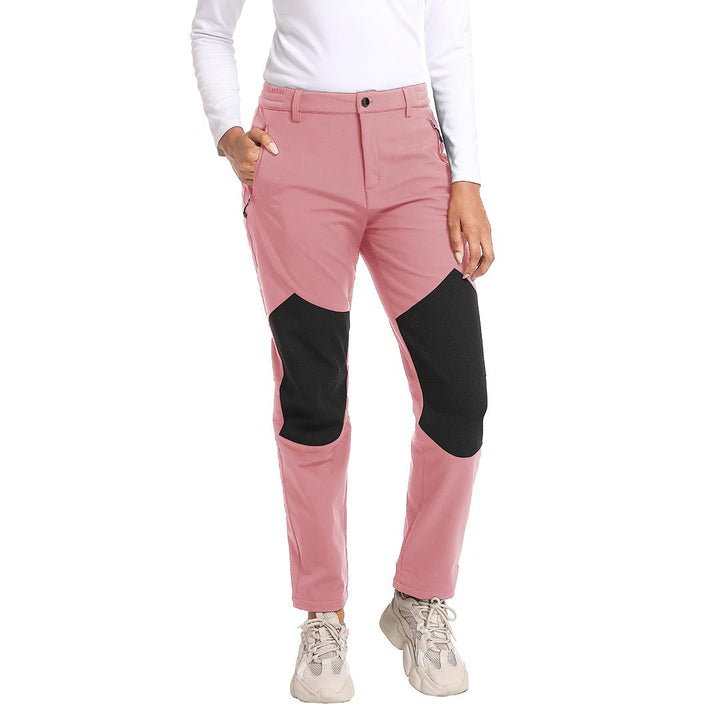 Women's Outdoor Windproof Fleece Lined Hiking Softshell Pants - Women's Pants