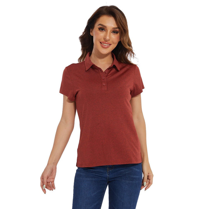 Women's Polo Shirts Quick Dry Golf 4-Button Sports Fitness Tops - Women's Shirts