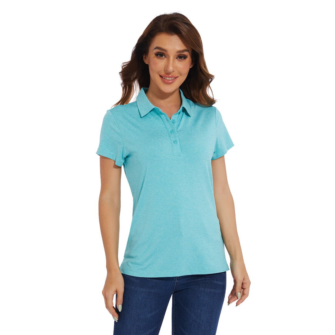 Teal polo cheap shirts womens