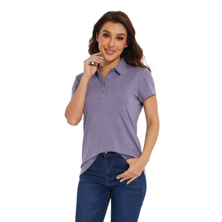 Women's Polo Shirts Quick Dry Golf 4-Button Sports Fitness Tops - Women's Shirts