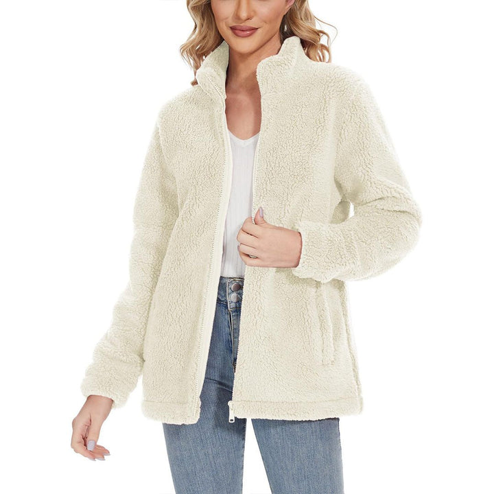 Women's Sherpa Fleece Full Zip Fuzzy Jackets - Women's Jackets