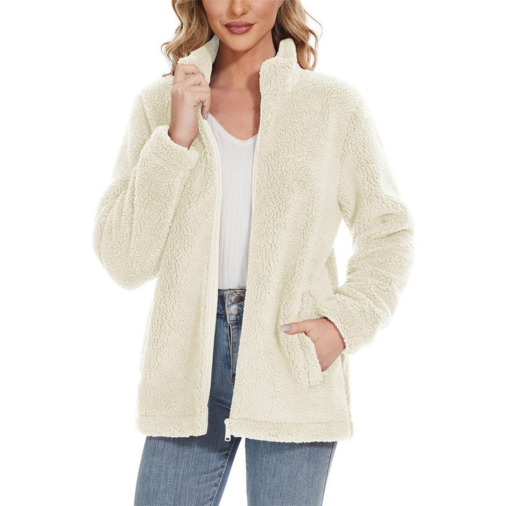 Women's Sherpa Fleece Full Zip Fuzzy Jackets - Women's Jackets