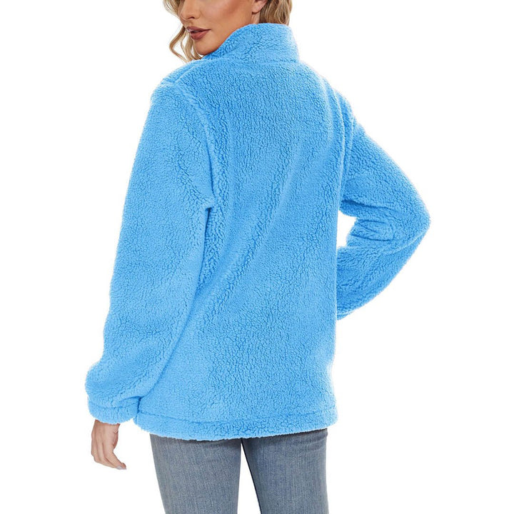 Women's Sherpa Fleece Full Zip Fuzzy Jackets - Women's Jackets