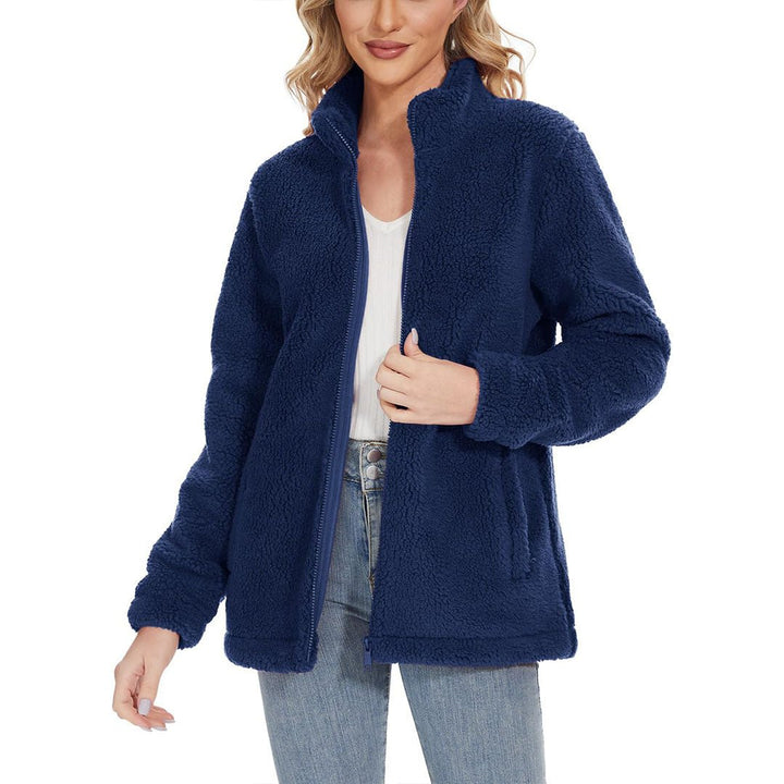 Women's Sherpa Fleece Full Zip Fuzzy Jackets - Women's Jackets