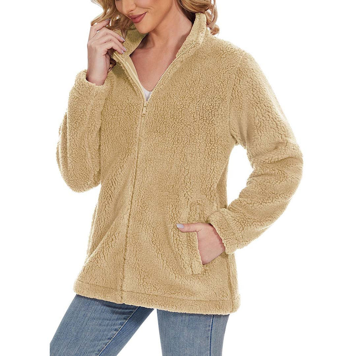 Women's Sherpa Fleece Full Zip Fuzzy Jackets - Women's Jackets