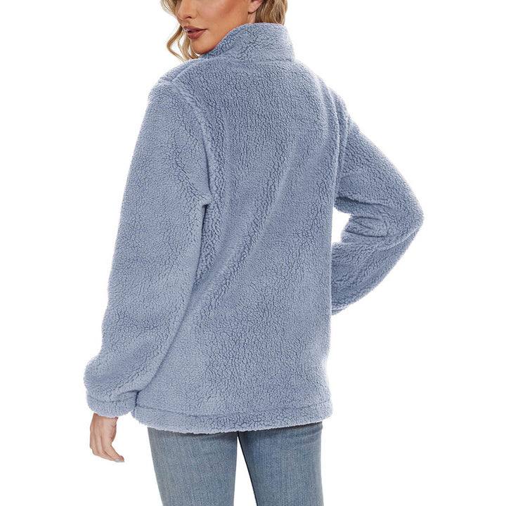 Women's Sherpa Fleece Full Zip Fuzzy Jackets - Women's Jackets