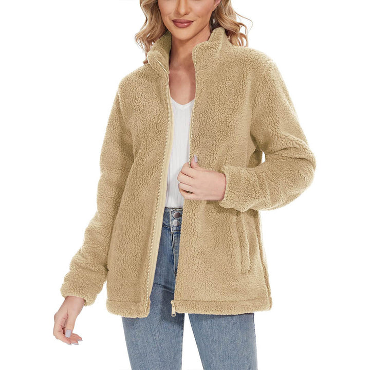 Women's Sherpa Fleece Full Zip Fuzzy Jackets - Women's Jackets