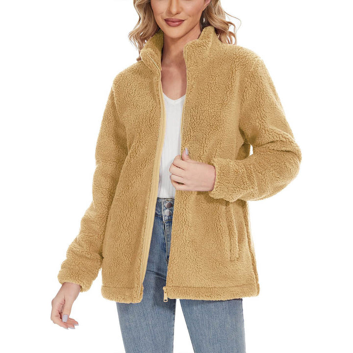 Women's Sherpa Fleece Full Zip Fuzzy Jackets - Women's Jackets