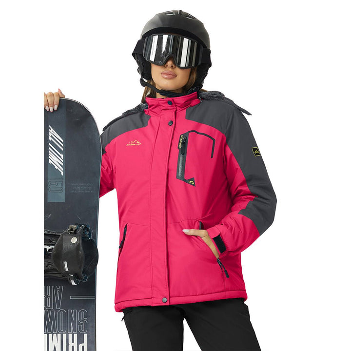 Women's Ski Jacket Windproof Hooded Fleece Outdoor - Women's Jackets