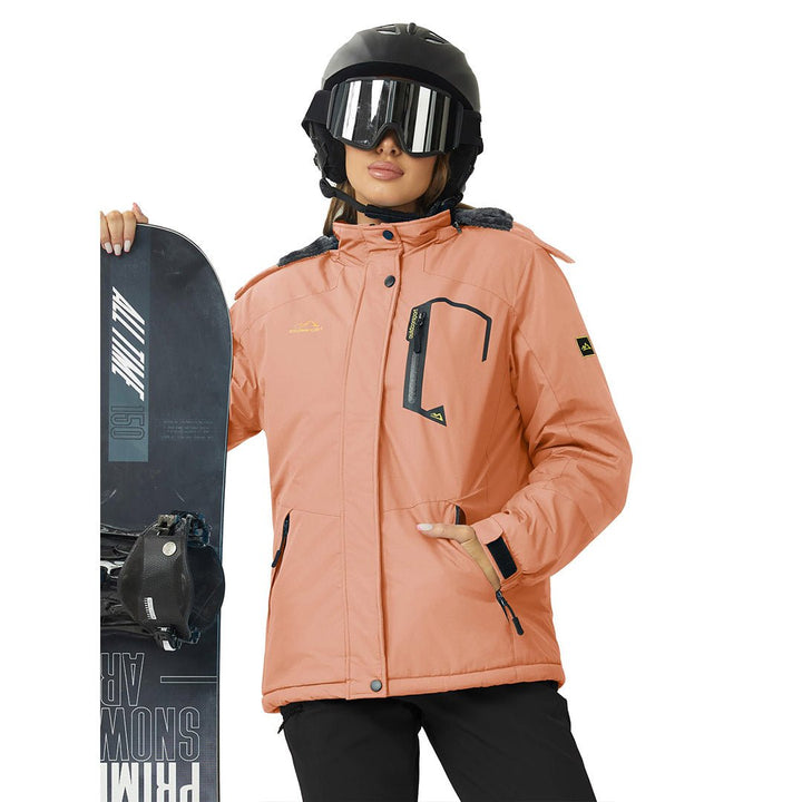 Women's Ski Jacket Windproof Hooded Fleece Outdoor - Women's Jackets