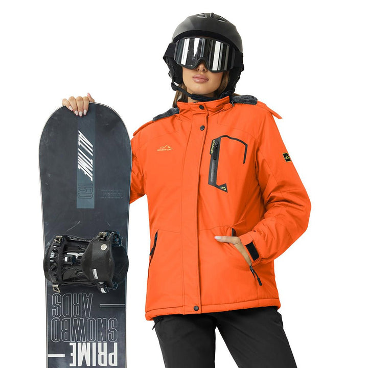 Women's Ski Jacket Windproof Hooded Fleece Outdoor - Women's Jackets