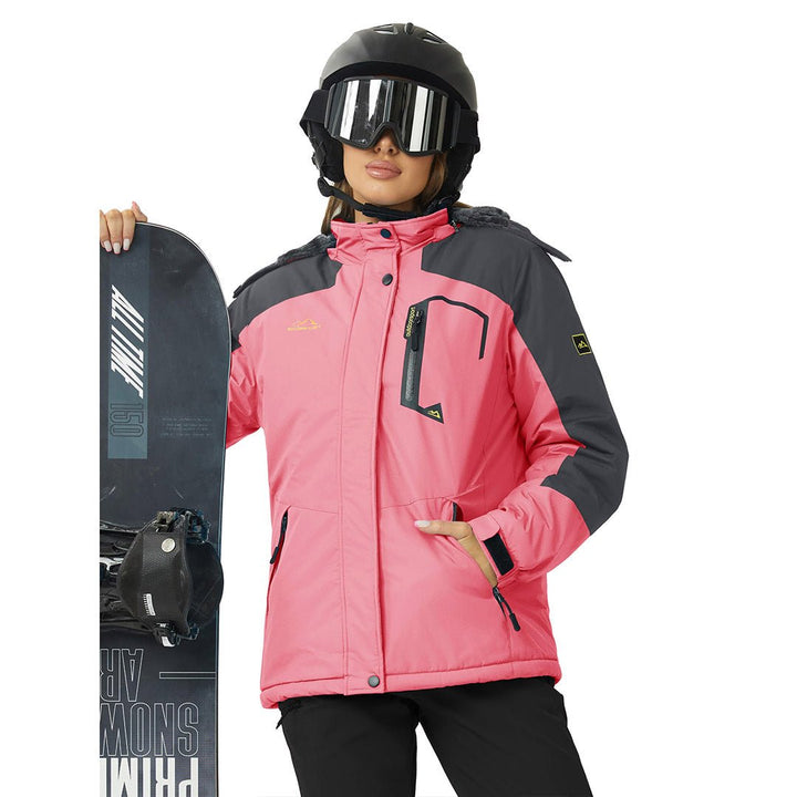 Women's Ski Jacket Windproof Hooded Fleece Outdoor - Women's Jackets