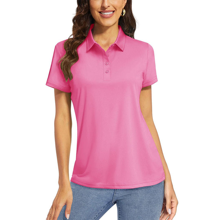 Women's UPF 50+ Sun Protection Golf Quick-Dry Polo Shirts - Women's Shirts