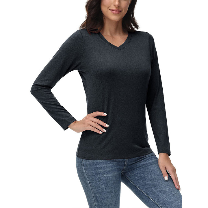 Women's V-Neck Sun Shirts UPF 50+ Long Sleeve T-Shirts - Women's Shirts