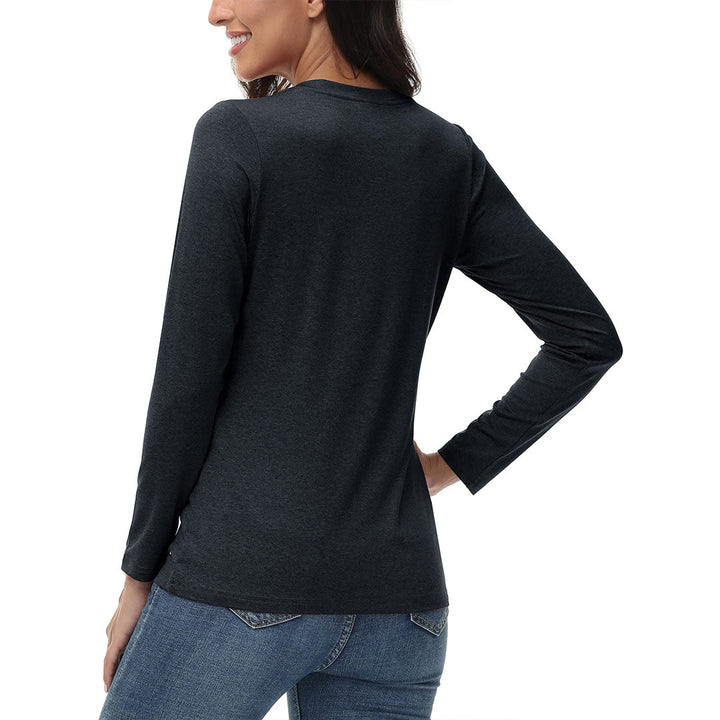 Women's V-Neck Sun Shirts UPF 50+ Long Sleeve T-Shirts - Women's Shirts