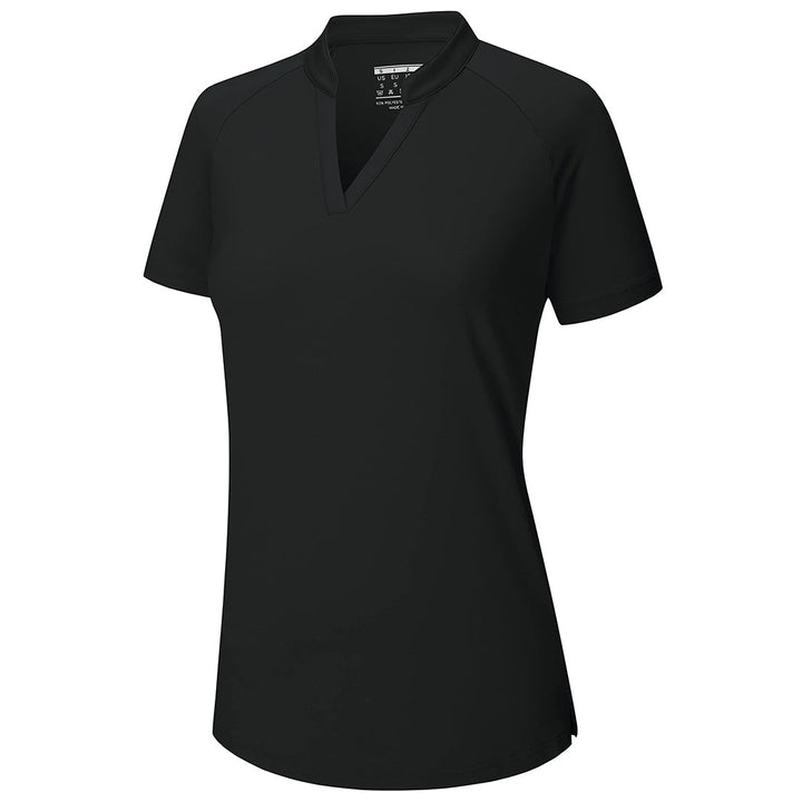 Women's V Neck UPF 50+ Sun Protection Quick Dry Golf Polo Shirts - Women's Shirts