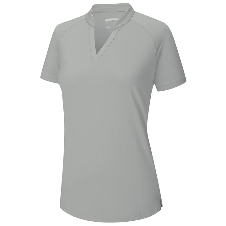 Women's V Neck UPF 50+ Sun Protection Quick Dry Golf Polo Shirts - Women's Shirts