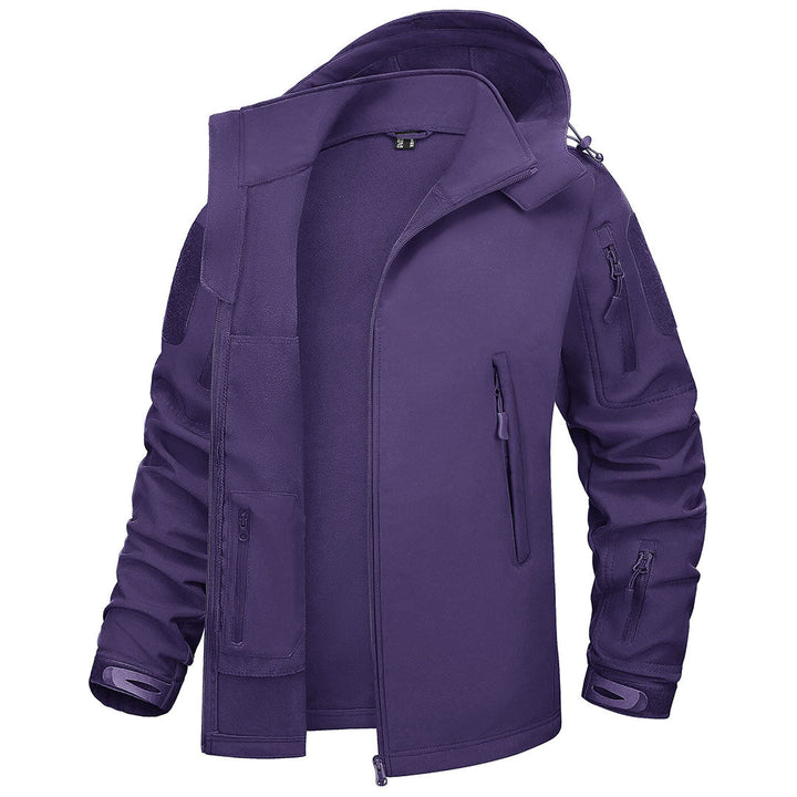 Women's Waterproof Softshell Jacket Hooded Fleece Windbreaker Coat - Fall Winter 2022