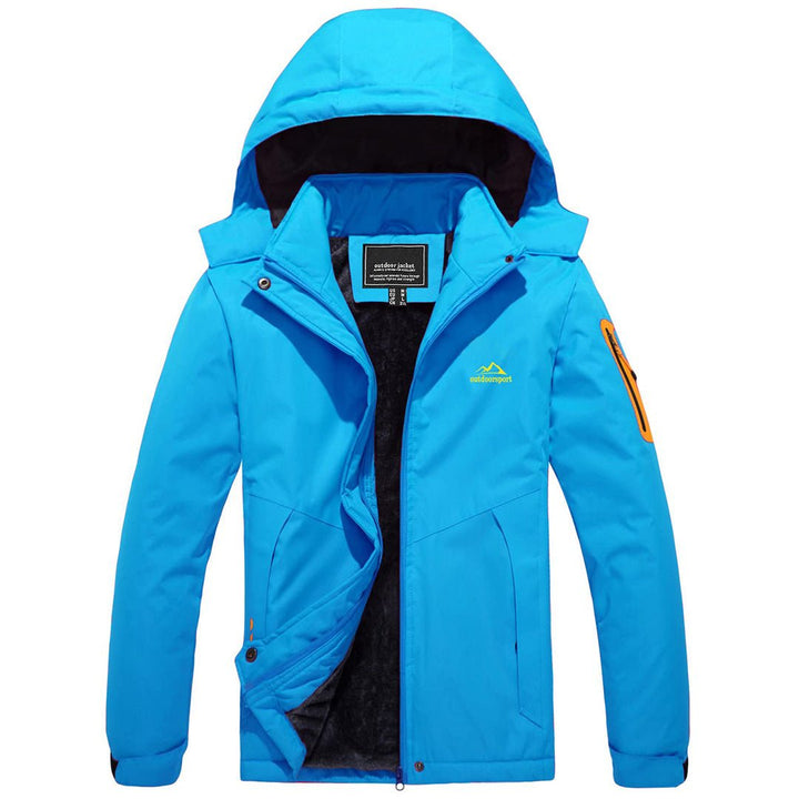 Women's Windproof Waterproof Jacket Softshell Breathable Fleece Coat -