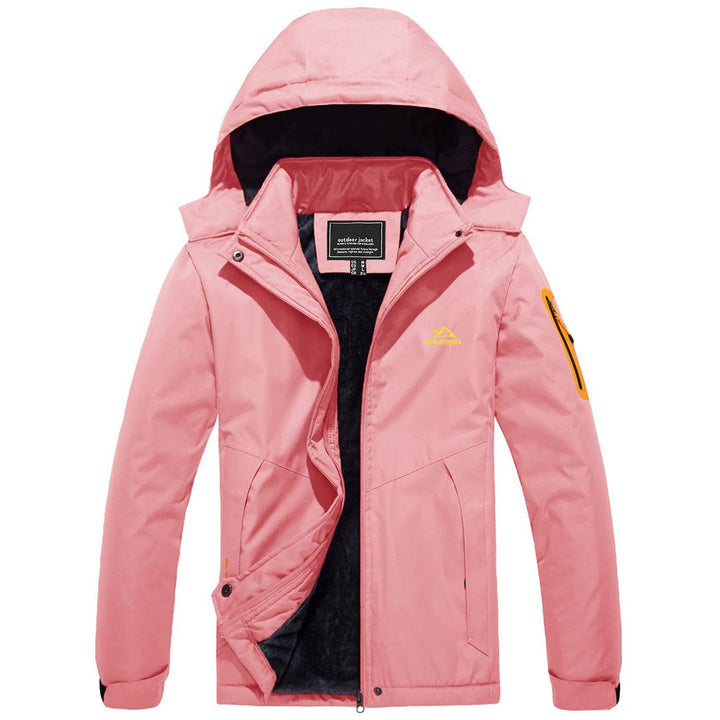 Women's Windproof Waterproof Jacket Softshell Breathable Fleece Coat -