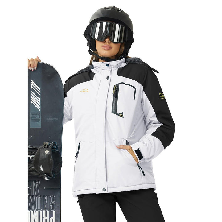 Women's Winter Jacket Waterproof Hooded Fleece Lined Warm Coat Windbreaker - Women's Jackets