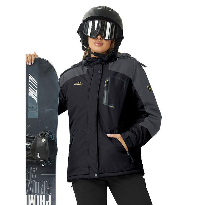 Women's Winter Jacket Waterproof Hooded Fleece Lined Warm Coat Windbreaker - Women's Jackets