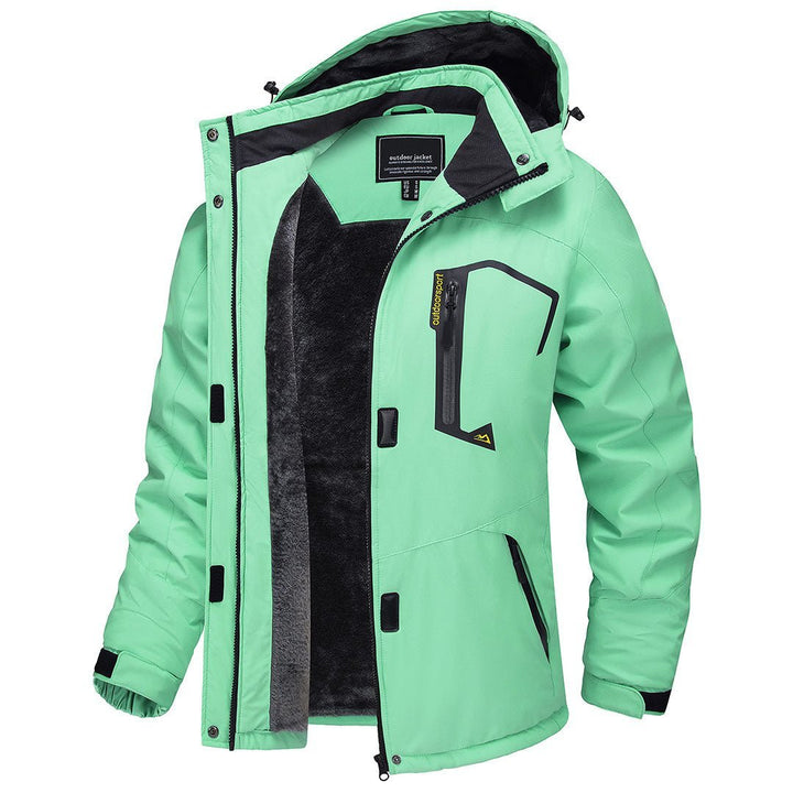 Women's Winter Jacket Waterproof Hooded Fleece Lined Warm Coat Windbreaker - Women's Jackets